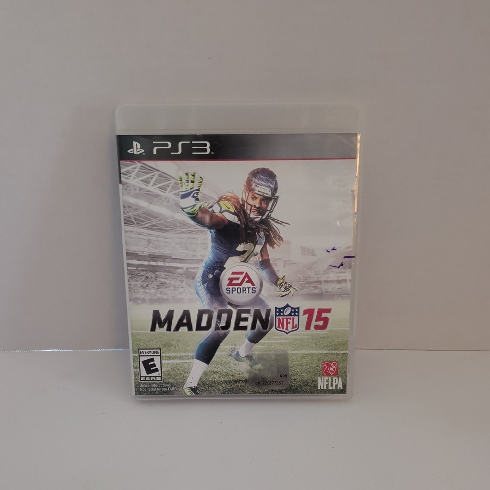 Madden NFL 15 Sony PlayStation 3 PS3 Game Richard Sherman Cover Complete CIB